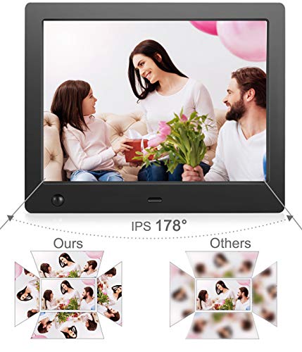 Digital Photo Frame 8 inch - Electronic Photo Frame with Slideshow HD IPS Display Picture Frame with Motion Sensor/Video/Background Music/Calendar/Clock/Gifts for Keeping Memory by FLYAMAPIRIT - Thumbnail 3