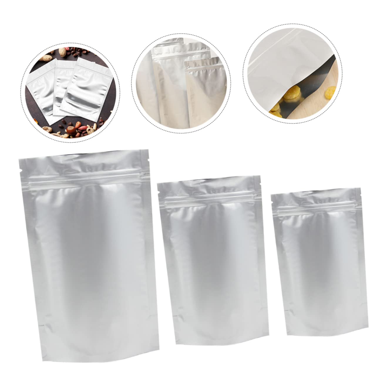 ximsl.com Amazon｜Outanaya 30個 ミ 再利用可能 スナック パウチ お茶 再密封可能 スナック 密封 キャンディ ミ パウチ 食品 乾燥  食品｜キッチンストッカー オンライン通販