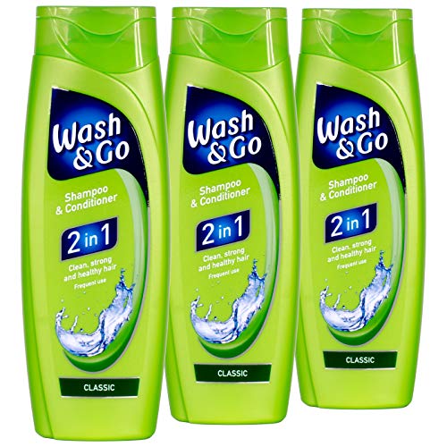 3x Wash & Go Classic 2-in-1 Shampoo & Conditioner 400 ml - 3 Pieces per Pack