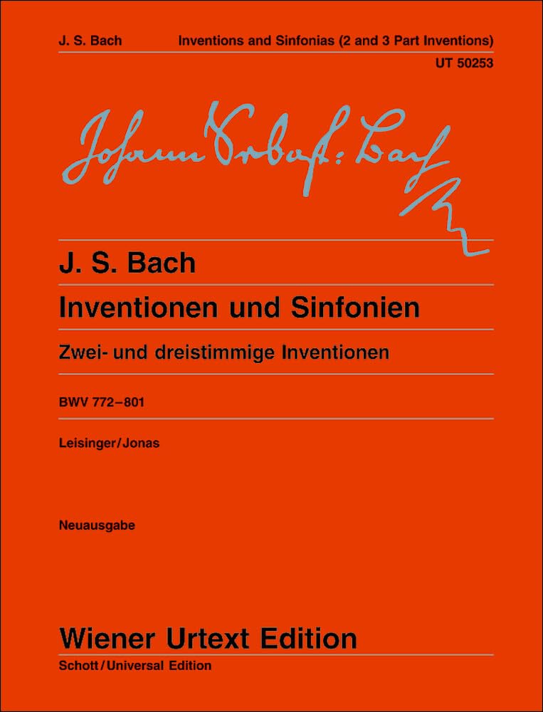 Inventionen und sinfonien bwv 772-​801 piano