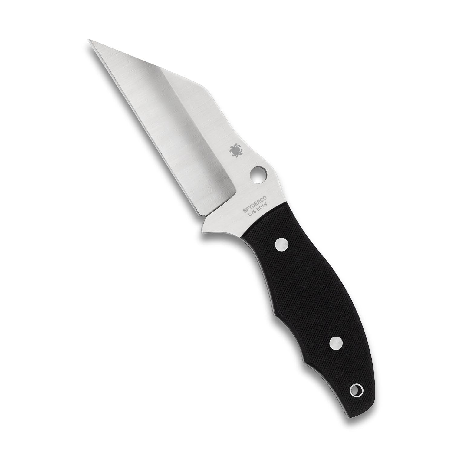 Ronin 2 Fixed Blade Knife - Black G-10 Handle with PlainEdge, Hollow Grind, CTS BD1 Steel Blade - Includes Boltaron Sheath - FB09GP2