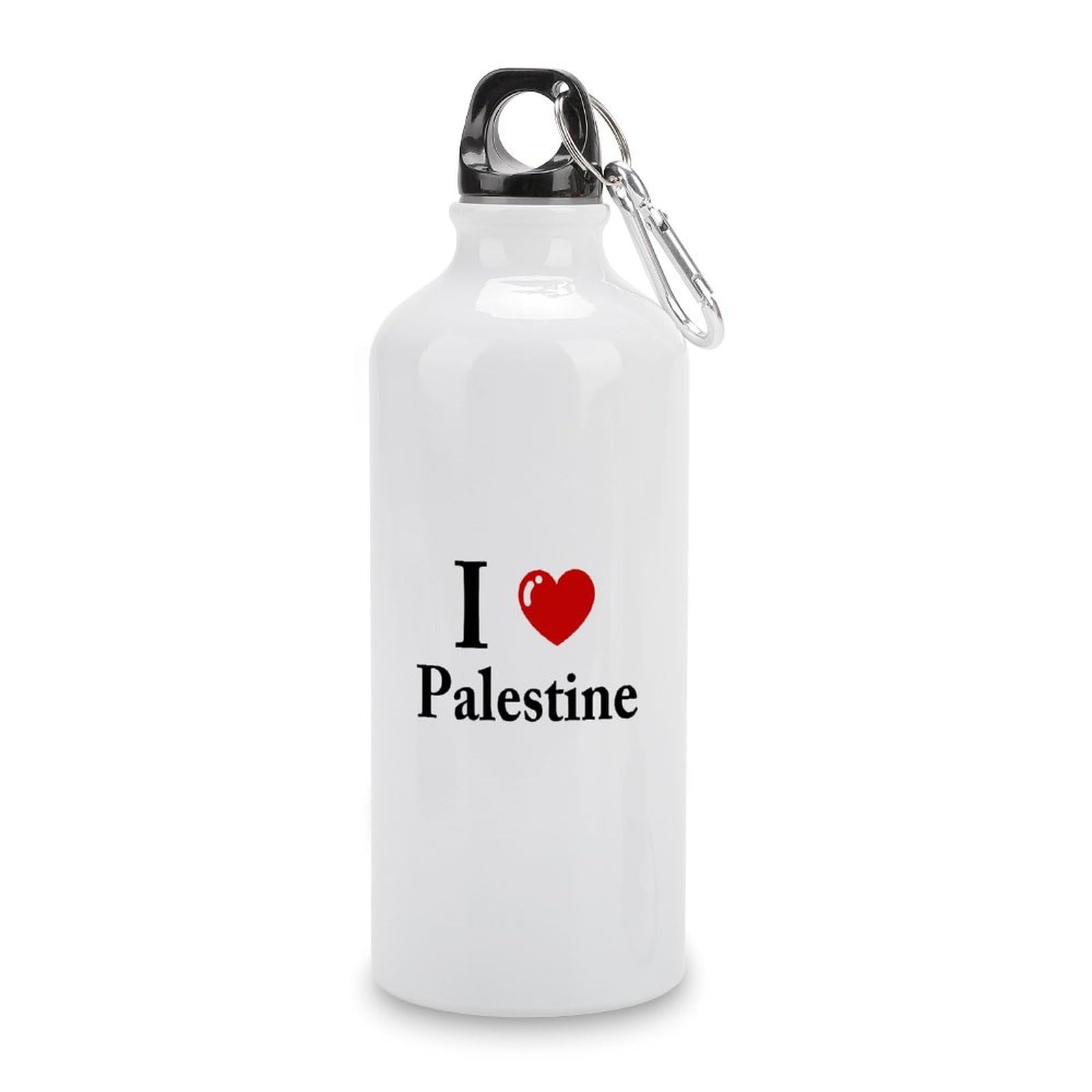 I Love Palestine Water Bottles Palestine Flag Insulated Stainless Steel Water Bottles 20 OZ Portable Leakproof Bike Water Bottle for Home Office Or Car