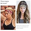 PROPOG Afrique Bandeau Cheveux Femme, Large Serre Tete Femme Bohème Headband 6 Pièces Élasticité Bandana Accessoire Cheveux Femme (Bohème) #1