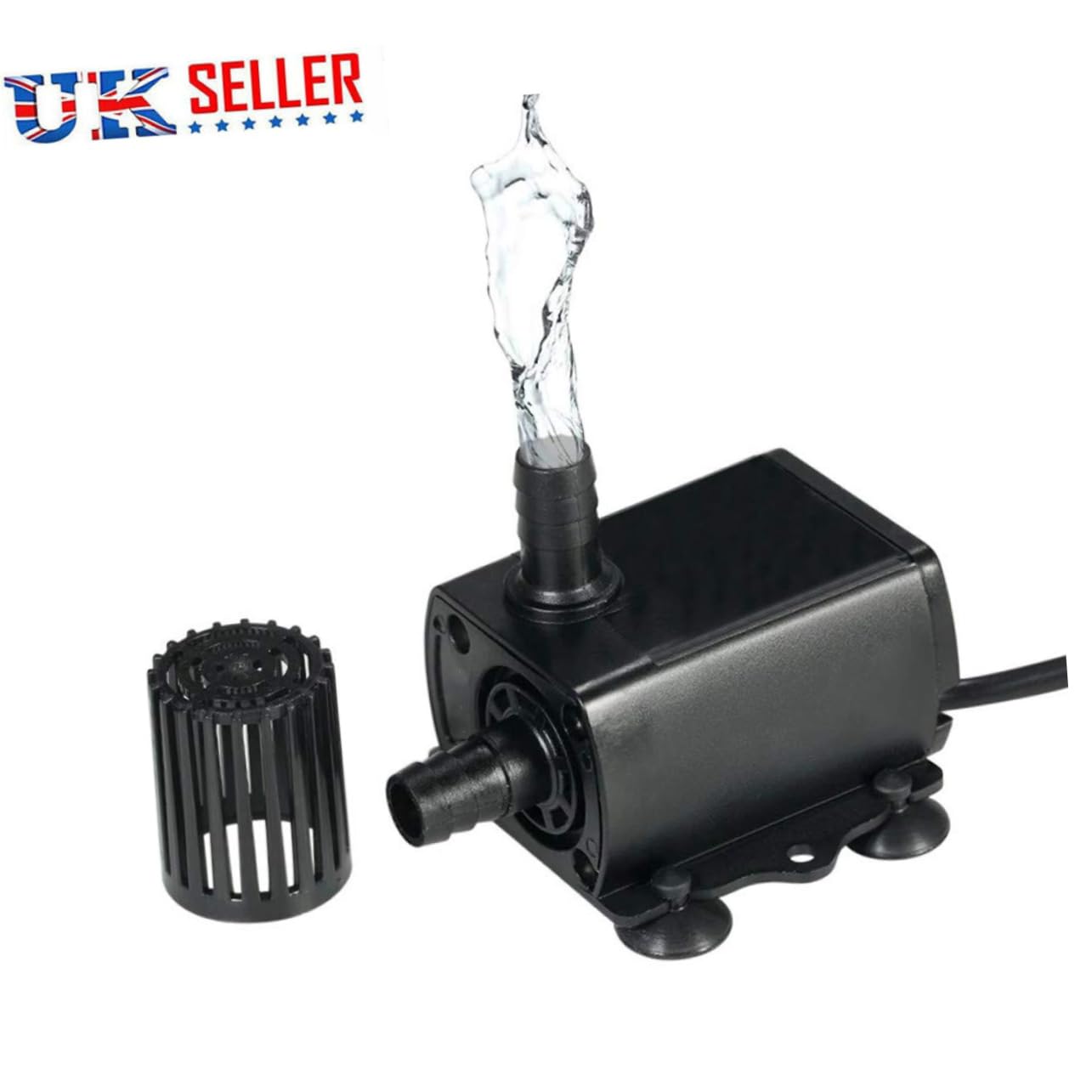 3 Pièces Pompe à Eau Entièrement Automatique Pompe De Puits Submersible Cc Pompe D'aquarium Pompes à Eau à Continu Pompes à Eau Pour L'extérieur Black