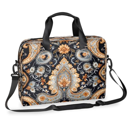 Maletín para portátil 16 pulgadas Paisley Ethnic Boho impermeable miniatura 1