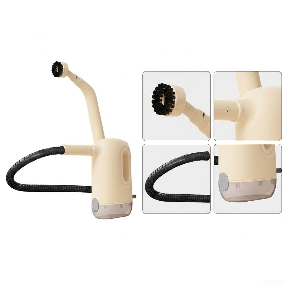 Detergente a Vapore Compatto 8 Accessori Inclusi(European standard English)