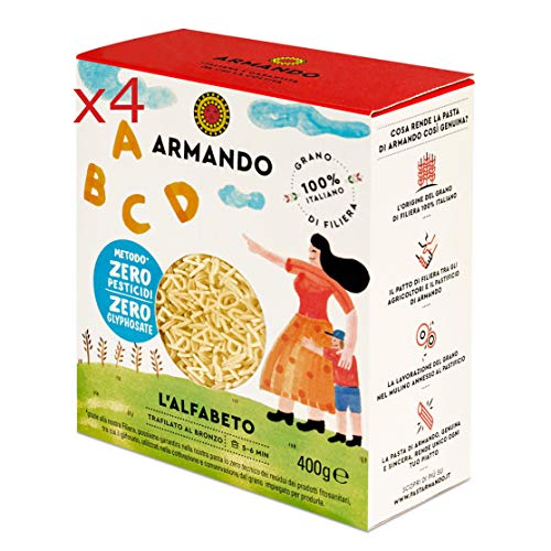 X4 PASTINA ARMANDO l'AFABETO DI SEMOLA DI GRANO