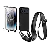 [Étui élégant en Silicone avec Cordon]: Coque compatible avec iPhone 17 Pro Max 6.9