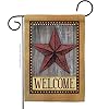 Welcome Country Barn Star Garden Flag Living Primitive Farm Western American Rustic Cowboy Rural Ranch Small Decorative Gift Yard House Banner Made In USA 13 X 185