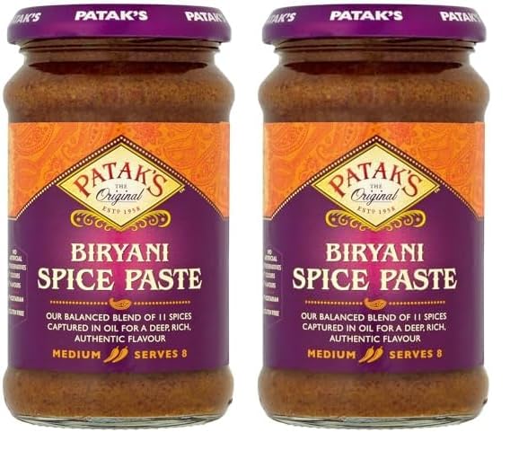 Patak's Pasta de Curry, Biryani 280 g (Paquete de 2)