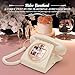 UKBW Video Audio Guest Book Wedding Phone, 1080P HD Video Audio Phone Guestbook, Preserve Your Special Occasions, Ideal for Wedding Bridal Shower, Birthday, Graduations, Baby Shower(Beige)