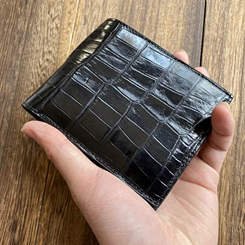 Men's Luxury Crocodile Wallets Handmade Genuine Leather Bifold Wallet4