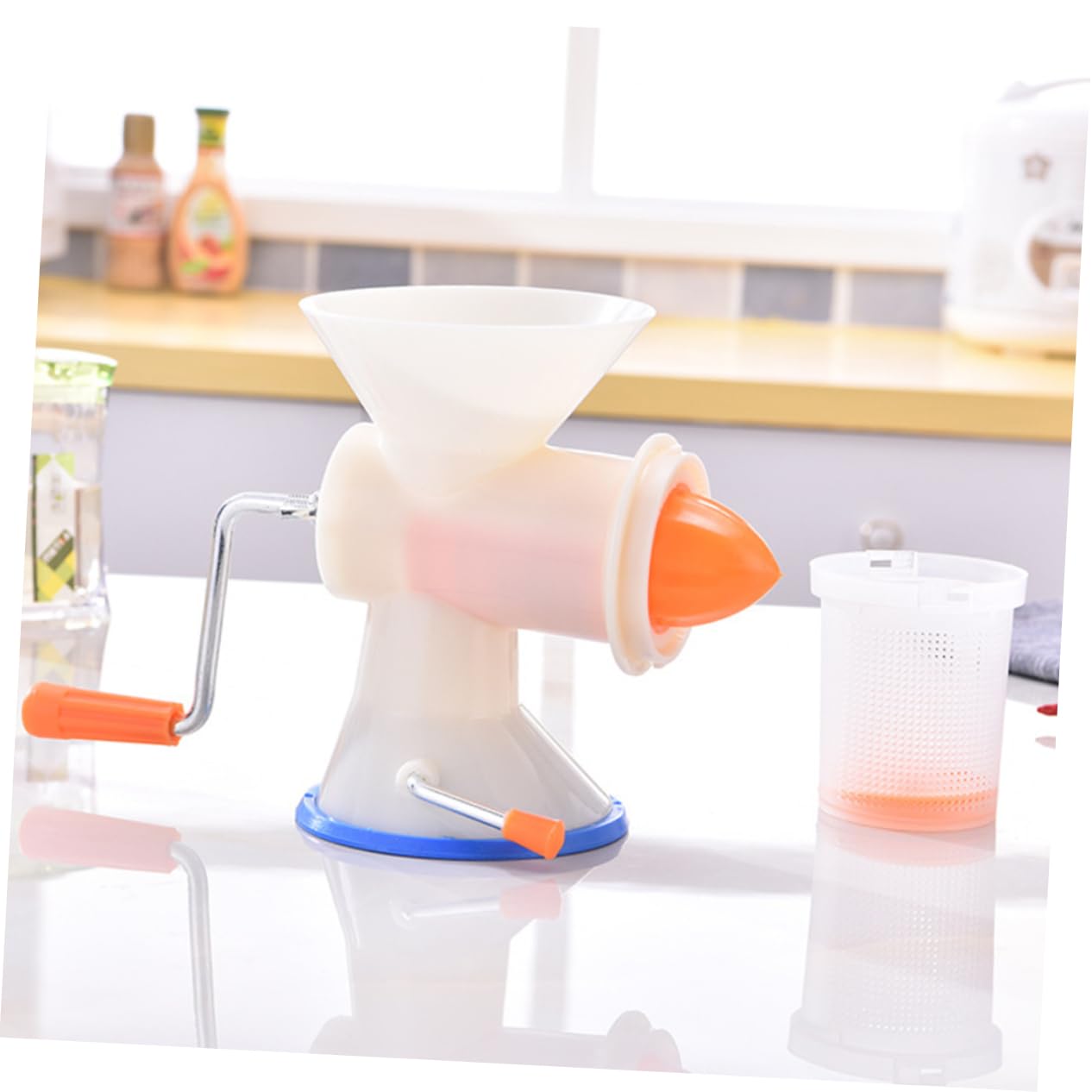 LAPYAPPE Manual Meat Minced Machine Sausage Filler for Kitchen Use Vegetable Chopper Easy to Operate Smooth Surface Essential Cooking Tool