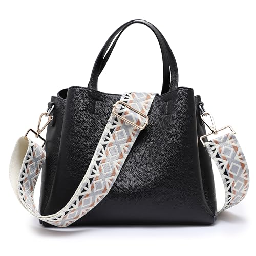 Image of Canvas Crossbody Strap for Handbags - Wide Adjustable Shoulder Strap Replacement