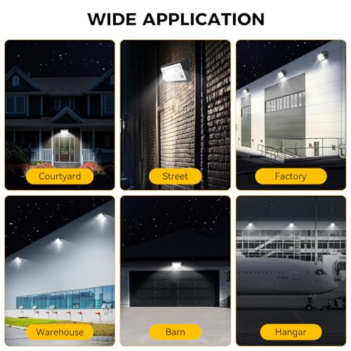 AIKVSXER 160W LED Wall Pack Light, 25600LM 6000K Dusk to Dawn Sensor, 1Pack - image 7