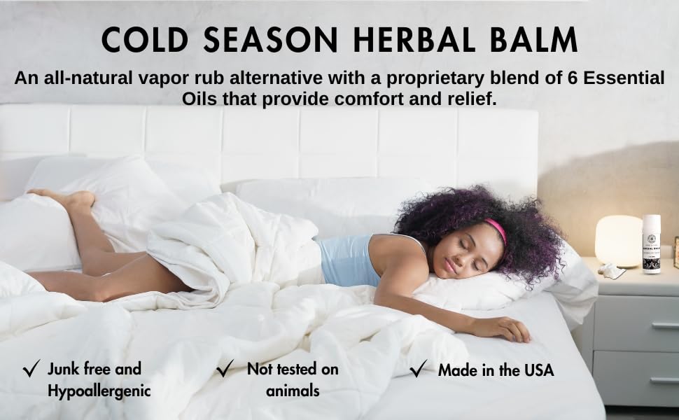 NATURE'S APOTHECARY Cold Season Herbal Balm | Soothe, Relieve, Refresh | All-Natural Vapor Rub Alternative Made with 9 Pure Essential Oils | Made in USA - (4 oz) - Image 4