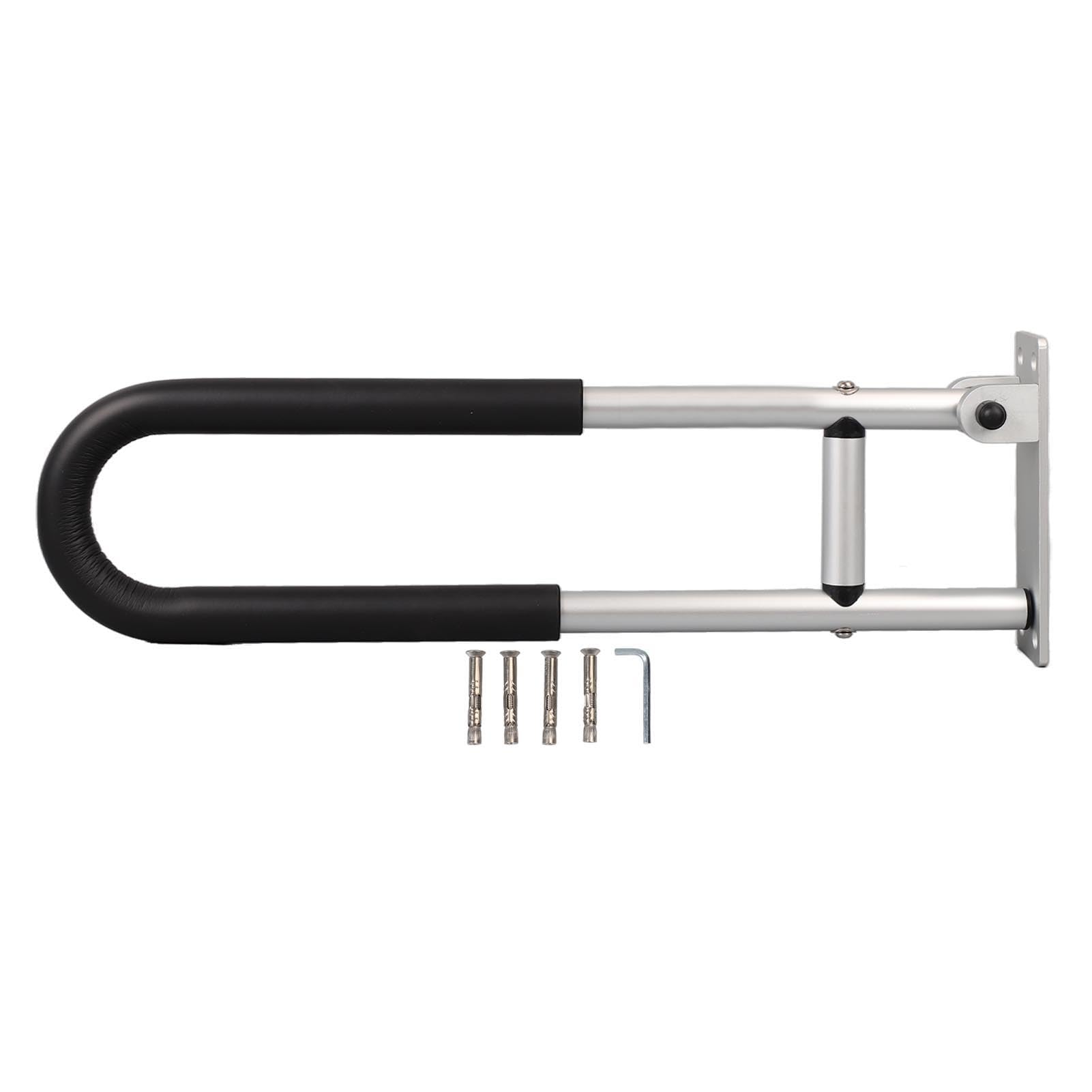 Barras de Agarre Abatibles, Seguridad de Baño de Aluminio Duradera para Personas Mayores y Lesionadas, 23,6 Pulgadas de Largo (YC1215B)