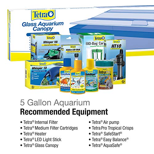 Image of Tetra Glass Aquarium 5.5 Gallons, Rectangular Fish Tank