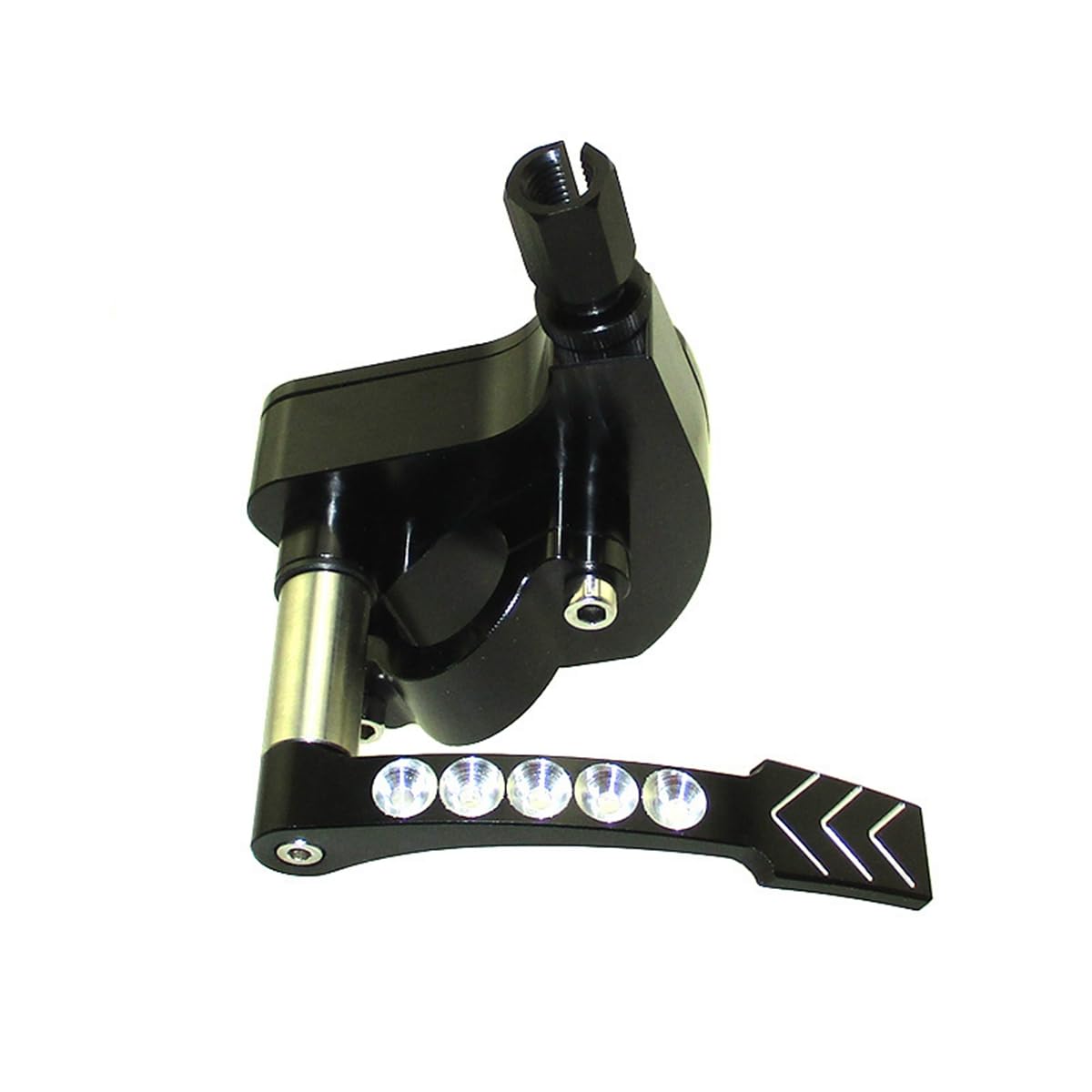 Acceleratore a pollice CNC Billet per Yamaha Honda Kawasaki Suzuki ATV Quad 4 ruote (nero)