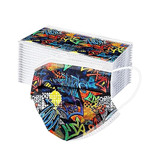 FDGH 50/100 cubrebocas para niños, protector de nariz y boca, cintas elásticas para las orejas y cómodo diseño universal