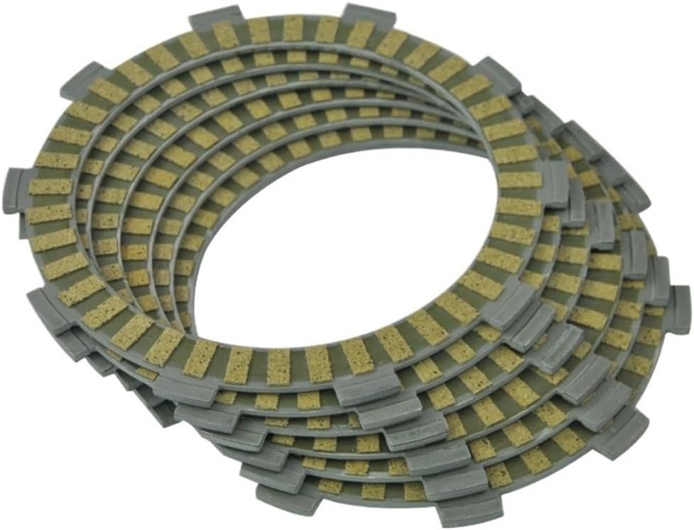 Clutch Friction Plate Kit 6Pcs ATV Fibrous Clutch Discs Plates for NX250 AX-1 AX1 CR125 MTX200 TRX250 TRX300 ATC350 XR250 XR350 CR MTX TRX ATC