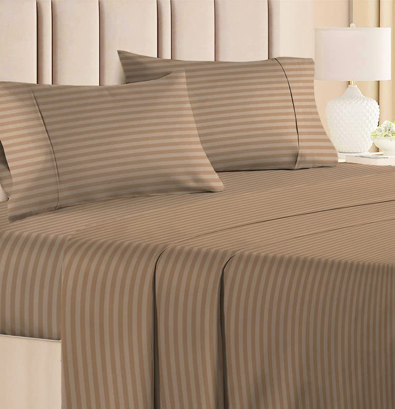 VAS COLLECTIONS Premium Glace Cotton Solid/Stripe King Bedsheet with 2 King Size Pillow Covers | Double Bed with 210 TC Glace Cotton | Size - King Size 90x100 inches - Mouse (B0BXD419Z4) Amazon Price History, Amazon Price Tracker