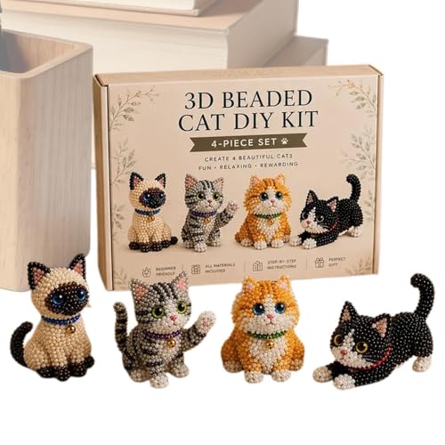 Kit de perles d'animaux 3D pour apprendre le tissage manuel facilement