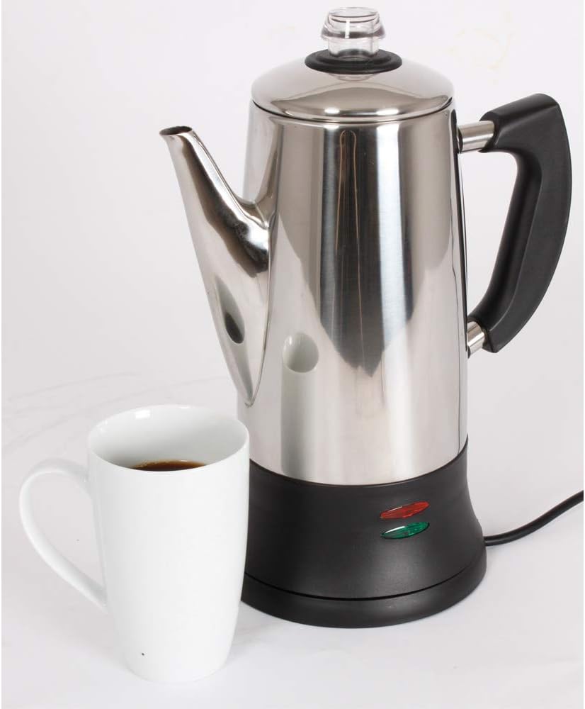 Stainless Steel Cordless Percolator