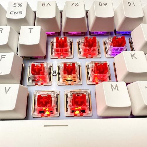 Image of Outemu(Gaote) Red Switches for MX Mechanical Gaming Keyboard,3-Pin 45gf Linear /RGB /DIY Replaceable /Dustproof Switches(Red,108pcs)