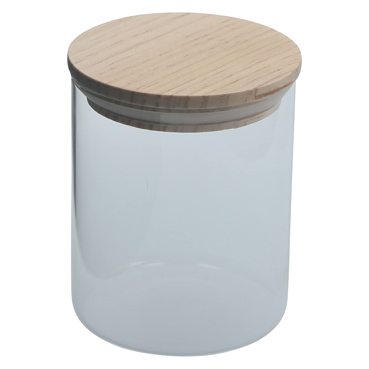 Amazon｜不二貿易(Fujiboeki) お洒落なキャニスター 木蓋 耐熱 700ml