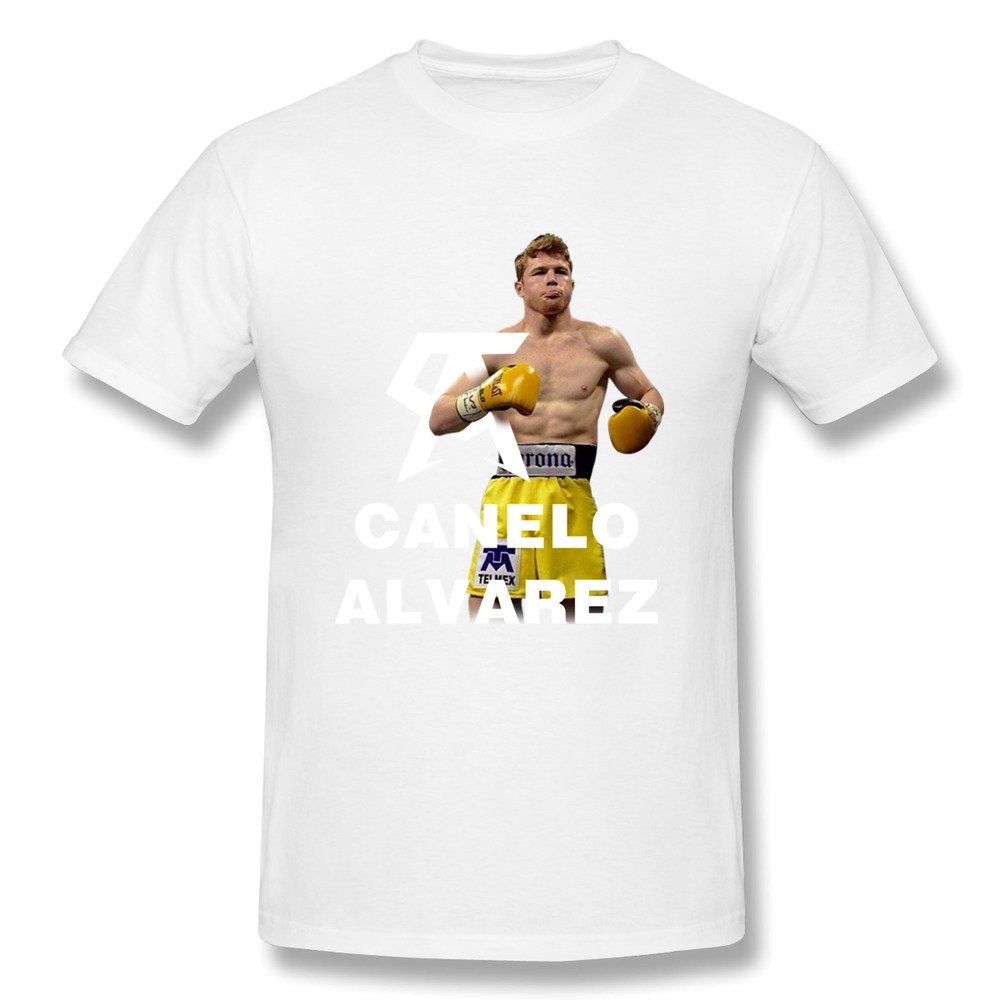Men's WBC Canelo Alvarez Boxing Champion Fashion T-shirt O-neck White M