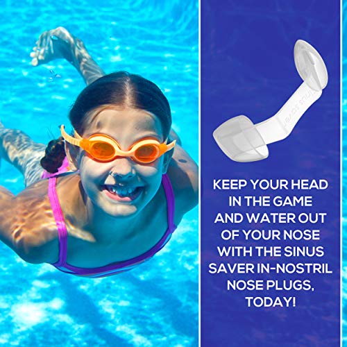 Sinus Saver Nose Plugs LG Waterproof Soft Silicone