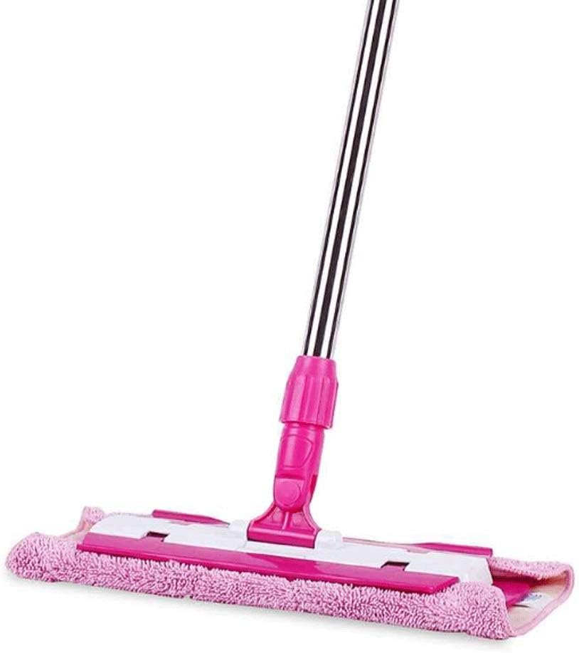 HBJWOV Professional Microfiber Mop, Hardwood Floor Mop, Stainless Steel Handle, Flat Washable for Home Office Floor Cleaning