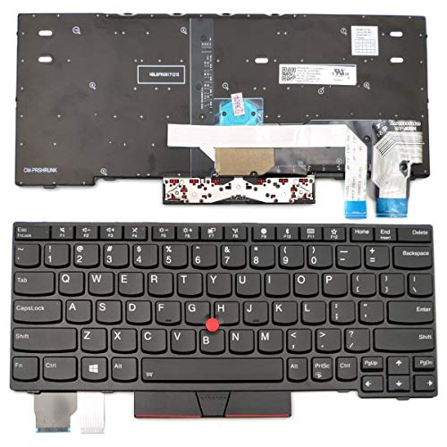 Laptop Replacement US Layout Backlit Keyboard for ThinkPad X280 A285 X390 X395 L13 Yoga S2 5th S2 Yoga 5th 01YP200 SN20P33911