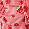 Softan Kids Wearable Fleece Blanket with Sleeves & Foot Pocket for Kids Girls Boys, Lightweight Soft Blanket,Strawberry #5