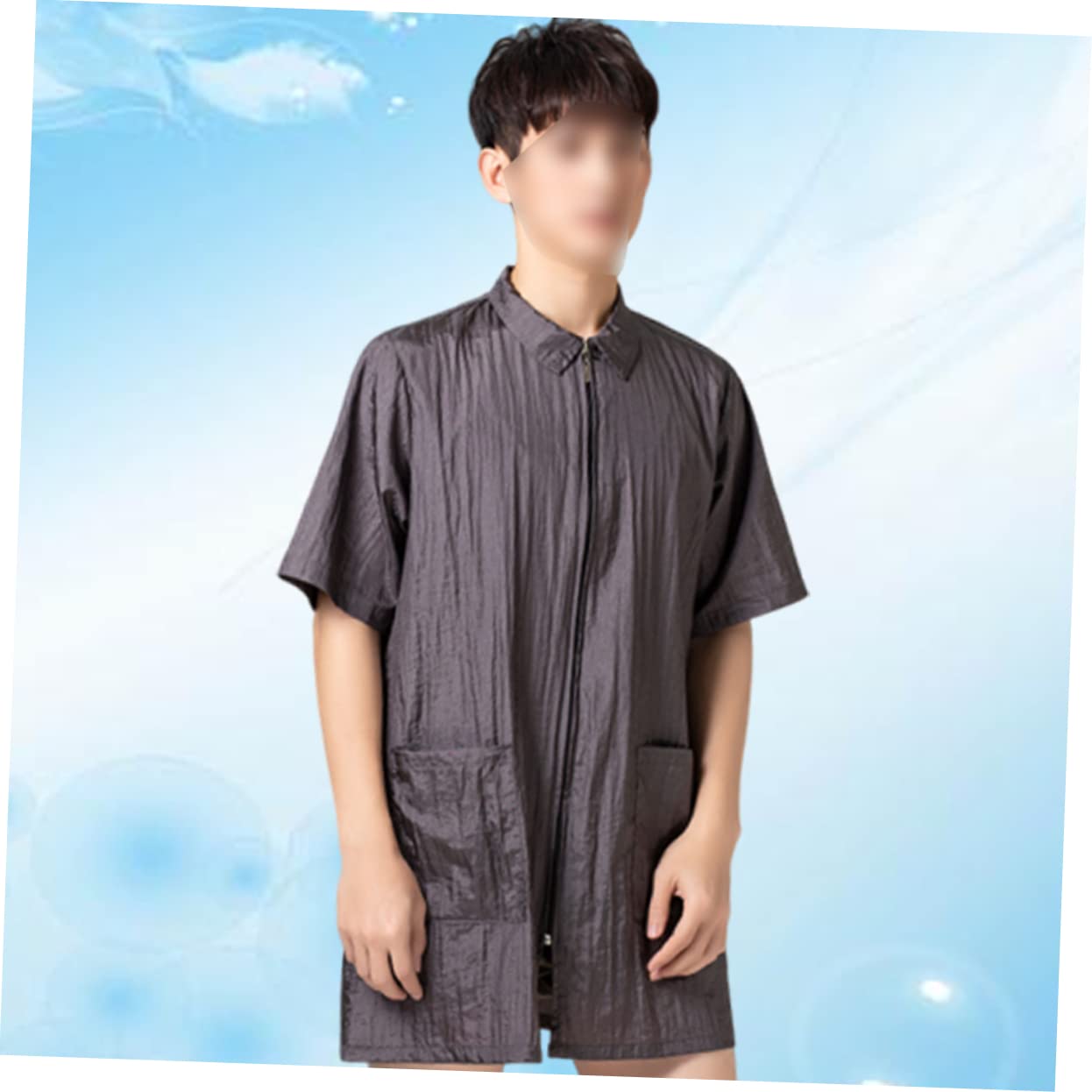 DOITOOL 3pièces Vêtement De Capillaire Blouse Pour Cheveux Manches Courtes Pratique Et Imperméable