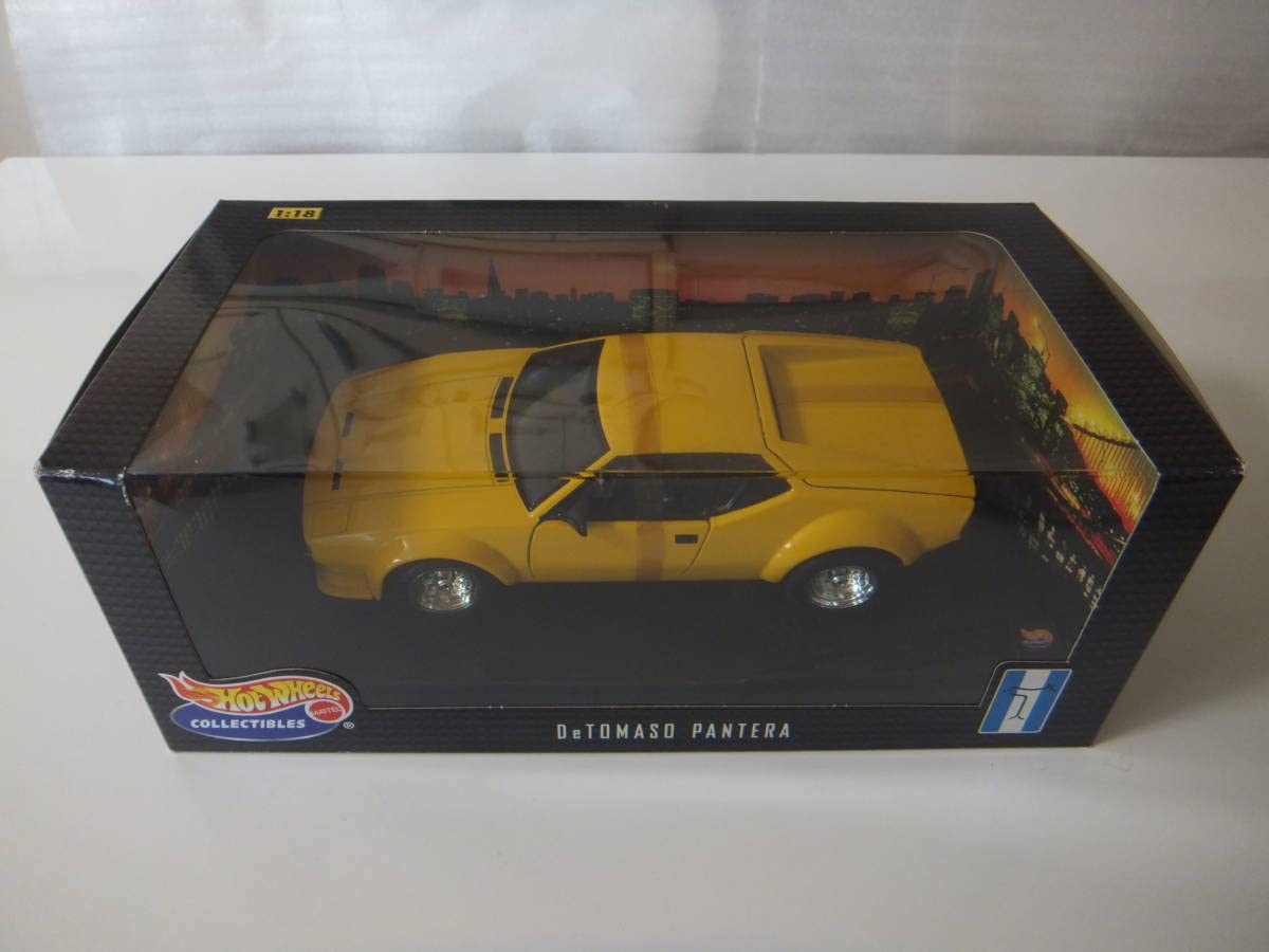 Amazon.co.jp: デ・トマソパンテーラ イエロー 1/18 HW ホット 
