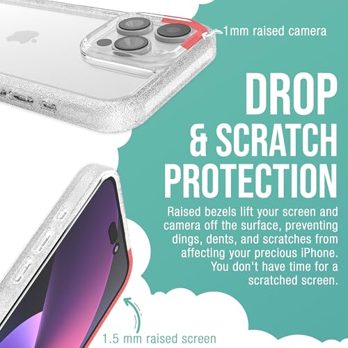 Image of Smartish iPhone 15 Pro Max Slim Case - Gripmunk - [Lightweight + Protective] Thin Grip Magnetic Cover with Drop Protection for Apple iPhone 15 Pro Max - Clearly Clear