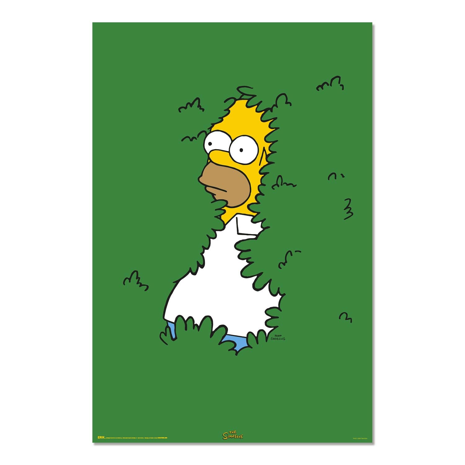 Grupo Erik Multicolour Poster The Simpsons Homer Bushes - 36 X 24 Inches / 91.5 X 61 Cm - Shipped Rolled Up - Cool Posters, Art Poster, Wall Posters & Prints