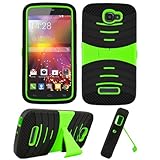 Phone Case for Alcatel Onetouch Pop Icon Rugged Heavy Duty Armo Cover Green Stand A564c 7040