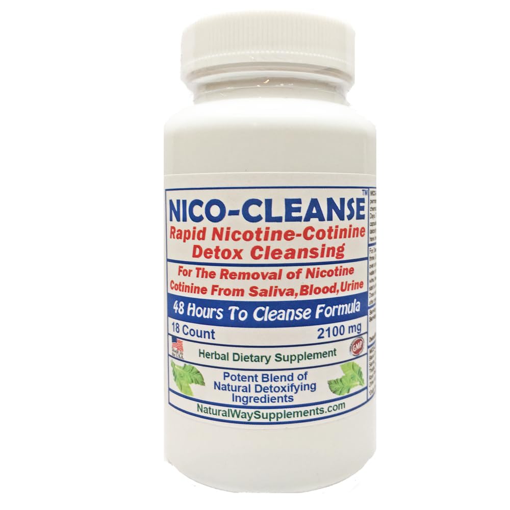 Amazon.com: Nico-Cleanse Detox Nicotine, Cotinine Removal in 48 Hours :  Health & Household