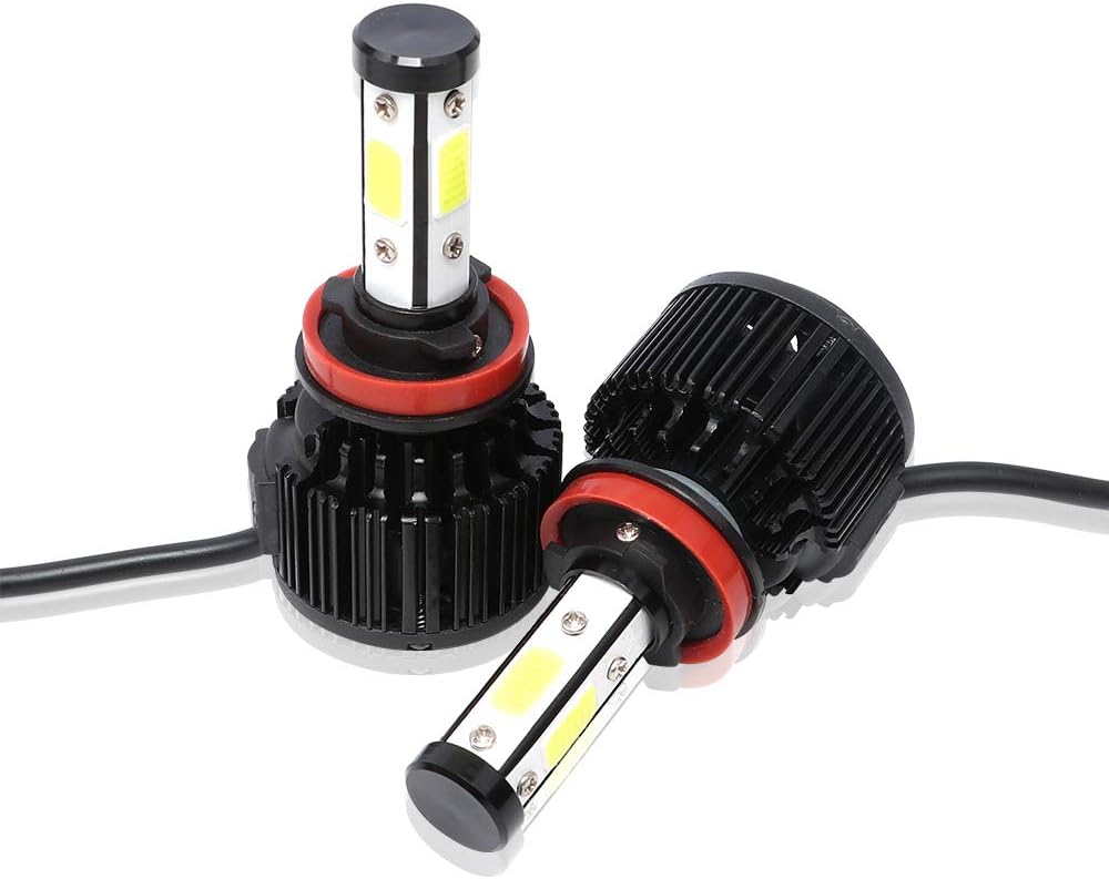 H11 LED Headlight Bulbs 45W 12000lm 6000K COB Chips Extremely Bright White H8 H9 All-in-One Conversion Kit for High/Low Beam,Fog Light Bulb, 16 Month Warranty by LIGHTONE
