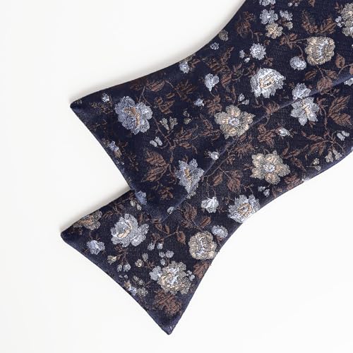 Image of Alizeal Mens 2pcs Floral Pattern Bow Tie Set