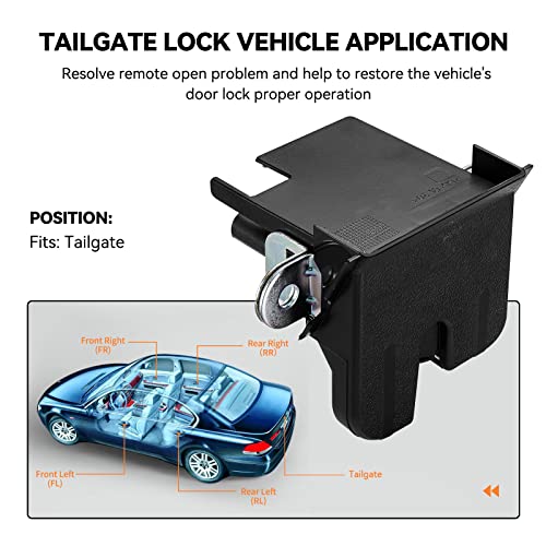 Image of SYERAL Trunk Latch Actuator Compatible with Volkswagen 2009-2014 Jetta, Compatible with Tiguan 2009-2017 Tailgate Trunk Lid Latch Lock Actuator Motor