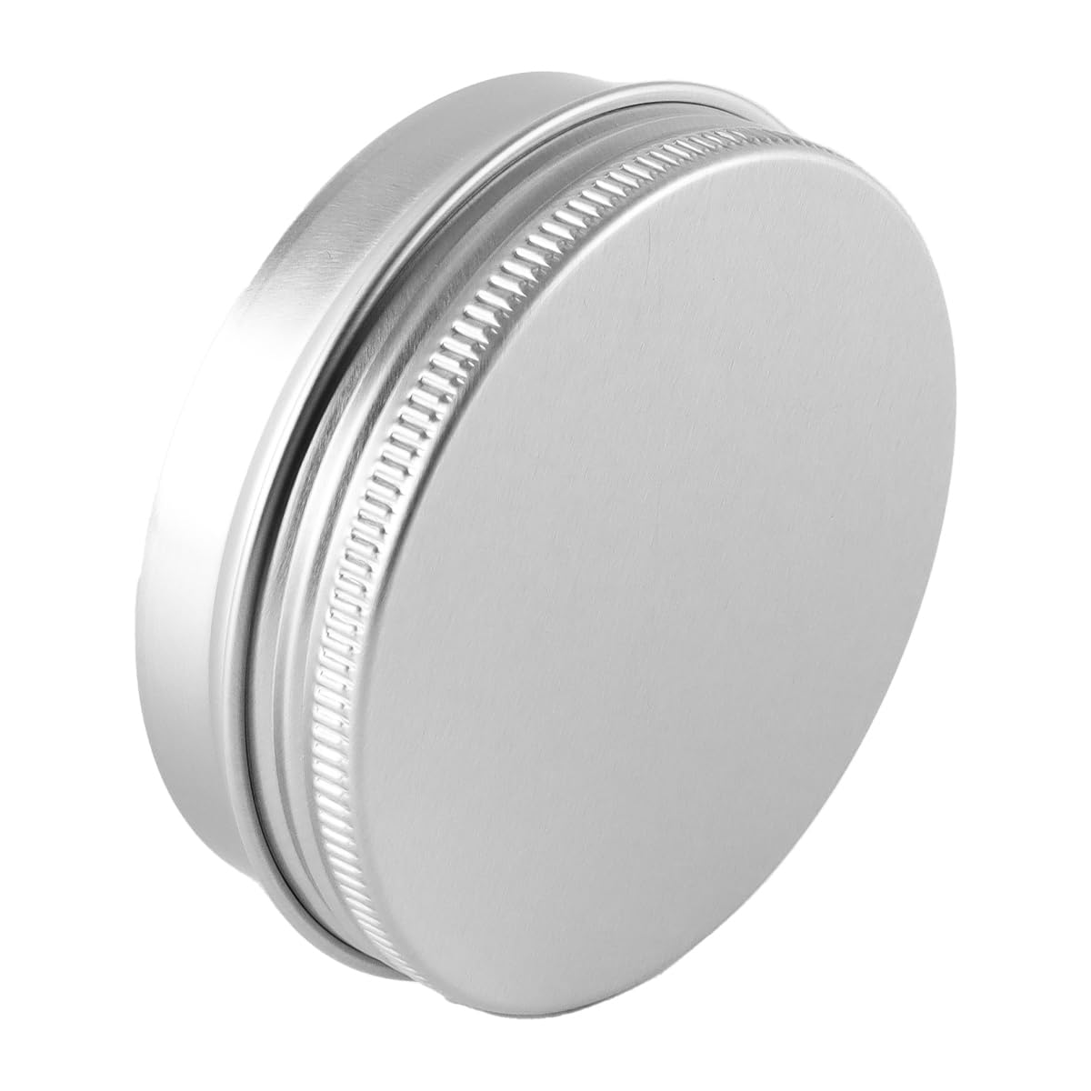 30 szt. gwintowanych okrągłych puszek aluminiowych, woskowe pudełko aluminiowe na kosmetyki, okrągłe, puste słoiki na krem, balsam, biżuterię (68 x 25 mm, 60 ml)
