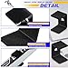 Dunzy 6 Pcs Black Hockey Stick Wall Mount Display Holder Display Hanger Ice Hockey Stick Mount for Wall Bracket for Home Office Storage Organizer Gifts(Simple Style)