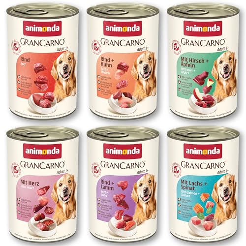 animonda GranCarno Adult Cibo per cani bagnato per cani adulti Variation II 1 x 6 x 400 g