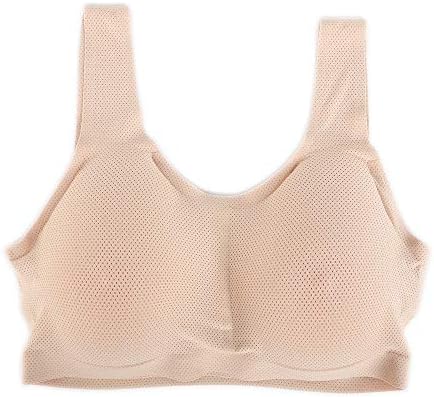 ZMASI Silicone Breast Form Pocket Bra Mastectomy Bras for Mastectomy Prosthesis Crossdresser