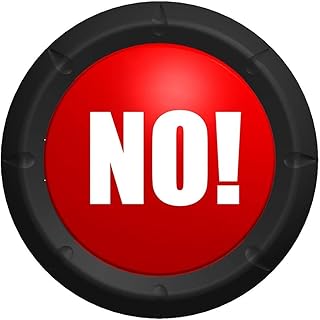 CRTEPST The Big Red NO Sound Button Desktop Sound Toy Great for All Ages Fun Stress Reliever