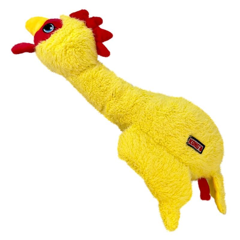 KONG Scruffs Hundespielzeug aus Plüsch, Huhn, sortiert